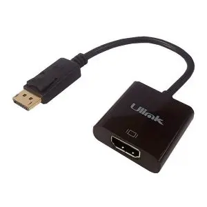 Adaptador video Display Port Macho HDMI hembra