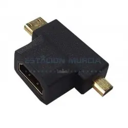 adaptador mini hdmi a micro hdmi macho a hdmi hembra